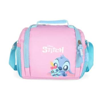 Imagem de Lancheira Escolar Termica STITCH BABY E XEPA Disney Rosa Luxcel LA5004