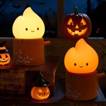 Imagem de Vela sem chama de Halloween Night Light BANDIANCY para crianças