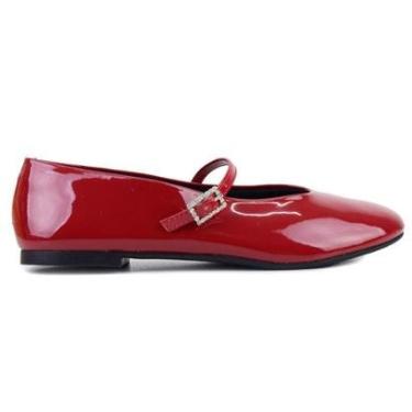 Imagem de Sapatilha Feminina Sua Cia Verniz Vermelho - 8378-Feminino