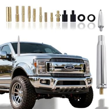 Imagem de Antena de carro, aparência recém-projetada, substituição de antena Bullet adequada para Ford F150 F250 F350 RAM 1500 2501 GMC Denali Chevy Pick-up