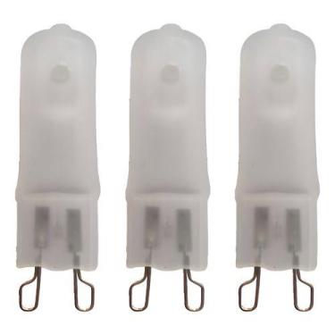 Imagem de Lampada Halogena Fosca G9 40w 127v 3000k Kit Com 3 Unidades - KIAN