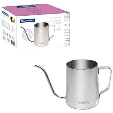 Imagem de Bule Bico Ganso Fino 600Ml Aço Inox Tramontina Chaleira Chá