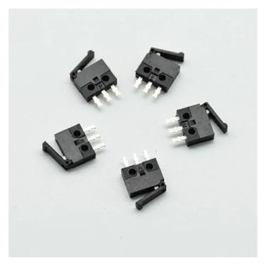 Imagem de 5 pçs/lote preto pequeno/microinterruptor interruptor de câmera redefinir detecção limite de curso em miniatura cabo reto de 3 pés