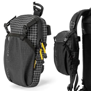 Imagem de HIKEMAN Mini bolsa tiracolo tiracolo para homens e mulheres, pochete impermeável, presentes para festivais de esportes, treino, viagens, Preto, Moderno