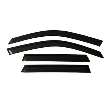Imagem de GRJQRKHZ Defletor de janela lateral de carro para S&ubaru Forester 2014-2018 Weathershied viseira de porta vento sol proteção chuva janela lateral defletores de vento