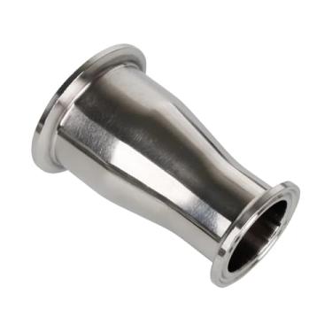 Imagem de Aço inoxidável 304 19-51 mm encaixe de tubo redutor reto braçadeira tripla 50,5 mm/64 mm flange virola 90 graus cerveja caseira (45 x 32 mm)