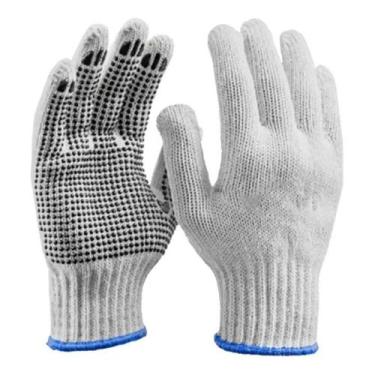 Imagem de 15 Pares Luva Tricotada Pigmentada De Segurança Epi Obra - plastcor