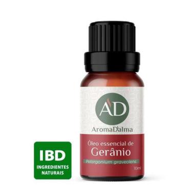 Imagem de Óleo Essencial De Gerânio 100% Puro - 10ml - Ideal Para Difusor, Aroma
