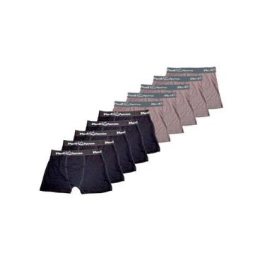 Imagem de Kit com 10 Cuecas Boxer Red Nose 320, Cinza, G