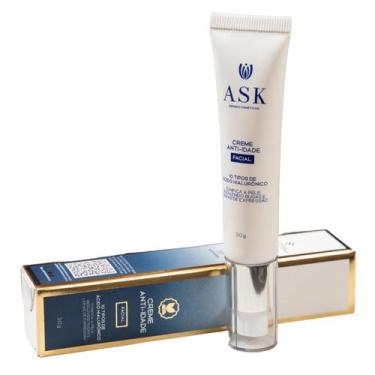 Imagem de Creme Anti-idade com Ácido Hialurônico Facial e Pescoço 30g vegano Ask