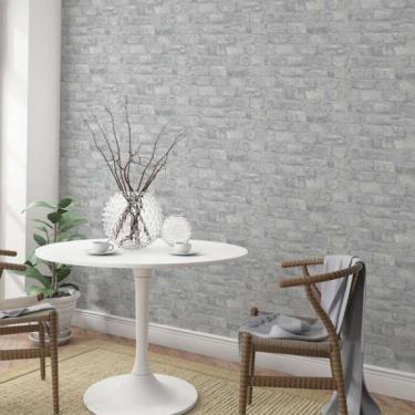 Imagem de Papel de Parede Up To Date Tijolo Cinza 34835