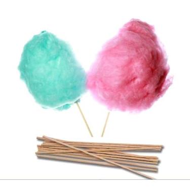 Imagem de Kit Para 1.000 Algodão Doce Vareta Palito + Saco 22x44 - Vários