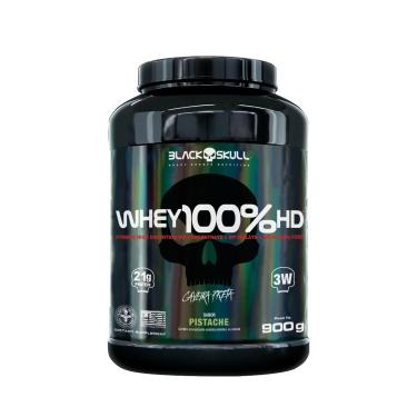 Imagem de Whey 100% HD Black Skull - 900g (WPC, WPI E WPH) Whey 100% HD Pistache 900g