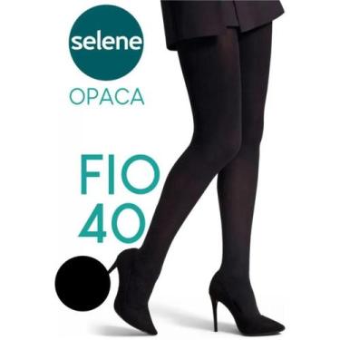 Imagem de Meia Calça Selene Fio 40 Opaca - Preto, P