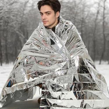 Imagem de Cobertores de emergência para sobrevivência portátil acampamento essencial conjunto de sobrevivência kit de emergência adequado para casa ao ar livre, caminhadas, sobrevivência, cozinha, churrasco