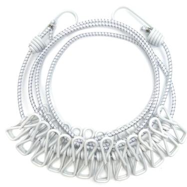 Imagem de Varal portátil escalável, varal de viagem com 12 varais, acessórios de acampamento ao ar livre