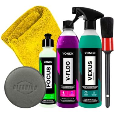 Imagem de Kit Automotivos Vexus Shampoo V-Floc 500ml Focus 240ml Vonixx Acessórios Karbox