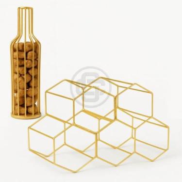 Imagem de Adega Vinho Porta Rolha Aramado Empilhável A Solução Perfeita Para Gua