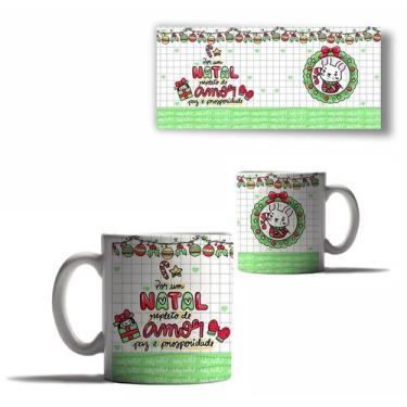 Imagem de Caneca Porcelana Natal Repleto de Amor Paz e Prosperidade - Enjoy Shop