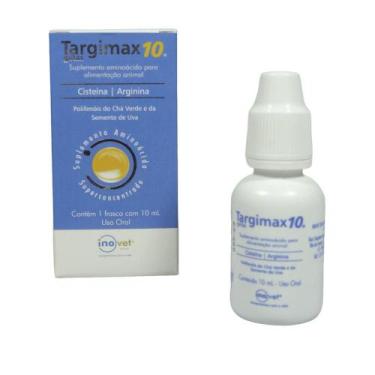 Imagem de Targimax 10 10Ml 40ml 100ml Aminoácido 10ml para Animais Gotas Inovet,