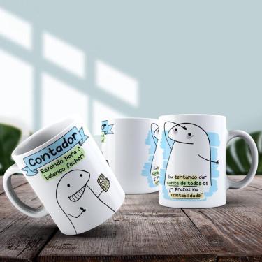 Imagem de Caneca De Porcelana 325ml Flork Profissões Masculino Contador