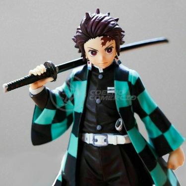 Imagem de Action Figure Boneco Tanjiro Kamado Demon Slayer 14cm