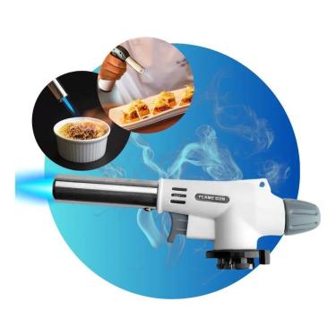 Imagem de 2X Bico Maçarico Portátil Regulagem Uso Culinário Chefe Gour
