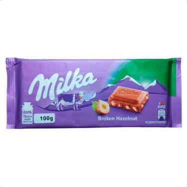 Imagem de Chocolate ao leite com avelã Milka Hazelnut Importado