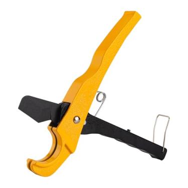 Imagem de Tubo de PVC portátil, corta até 36 mm (1-7/40.6 cm) corpo de liga de alumínio e lâmina de aço inoxidável, corta tubos de água de PVC/PPR, ferramenta manual leve, ferramenta de corte rápido com uma mão