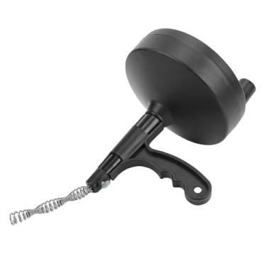 Imagem de Asixxsix Drenar Serpente Auger, 33 pés Manual Encanamento Snake Drain Cabelo Clog Remoção Ferramenta Flexível pia Unclogger Tubo Cleaner Tool Com luvas Para Banheiro Cozinha Tub Shower (10m)