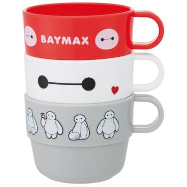 Imagem de Skater Copo infantil KS31-A, 220 ml, conjunto de 3, feito no Japão, Disney Baymax