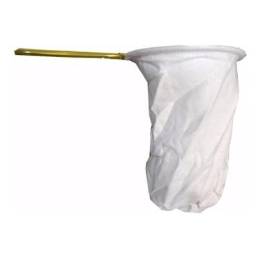 Imagem de Coador De Café Flanela Pano Extra Grande 19,5 Cm Branco