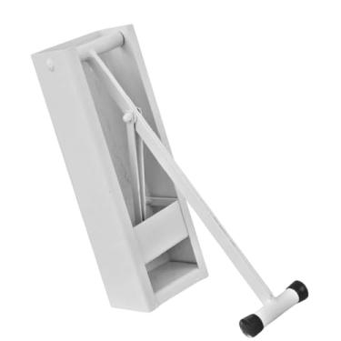 Imagem de Amassador Prensador Manual de Latas Gourmet, Compactador de Resíduos em Aço, Disponível em 6 Cores, para Latas até 17,5cm x 6,5cm, Uso Comercial e Residencial (BRANCO)