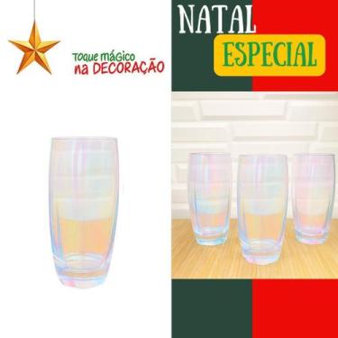 Imagem de Copo Florida 365ml  Kit com 3 Unidades em Vidro Grosso e Transparente 