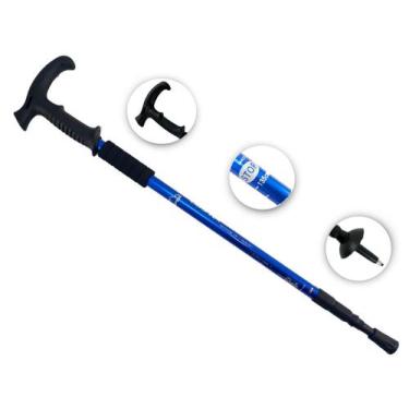 Imagem de Bengala De Caminhada Leve Anti Impacto Altura Ajustável Campsor - Negó