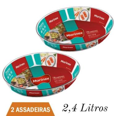 Imagem de Assadeira Refratário Vidro 2,4L Marinex Assados Nadir- 2Un - NADIR FIG