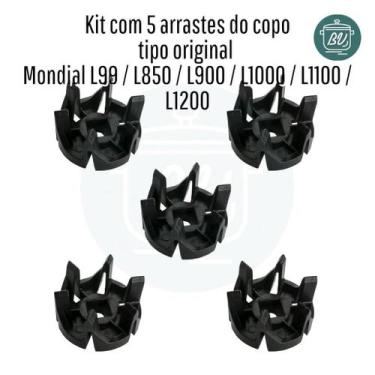 Imagem de Kit 5 arrastes para copo de liquidificador Mondial - NoBrand
