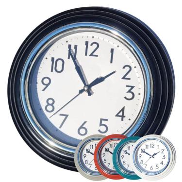 Imagem de Relógio de Parede Wincy Pequeno Silesioso Decorativo Casa Sala Escritório Redondo Vermelho Preto Branco Verde Nude PDA02083