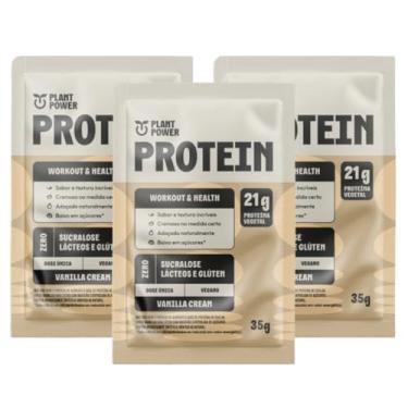 Imagem de 3x Sache Proteína Vegana Baunilha Plant Power 35g