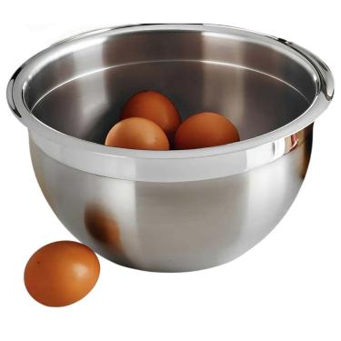 Imagem de Tigela Bowl Inox Bacia Cumbuca Receira Preparo Versatil Armazenamento Casa Lanchonete Restaurante Multiuso