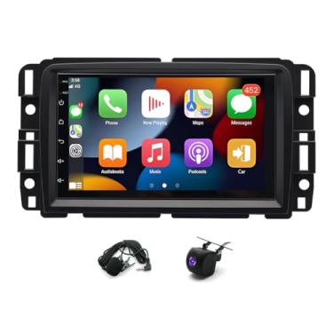 Imagem de Receptor de rádio automotivo 2 + 32 G de 7 polegadas com Android 14 para Chevrolet Traverse 2013-2017, tela sensível ao toque, receptor de rádio veicular com WiFi GPS com câmera de backup Bluetooth