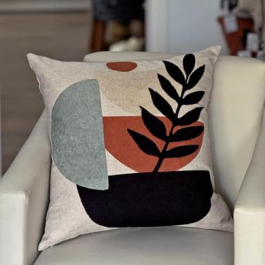 Imagem de Almofada com Enchimento Linho Bouclé Galhos 50x50