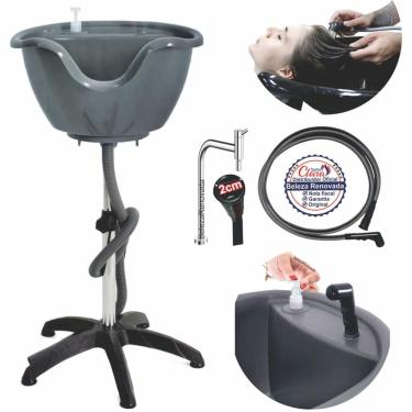 Imagem de Lavatório De Cabelo Portátil Cuba Móvel Salão Beleza + Ducha