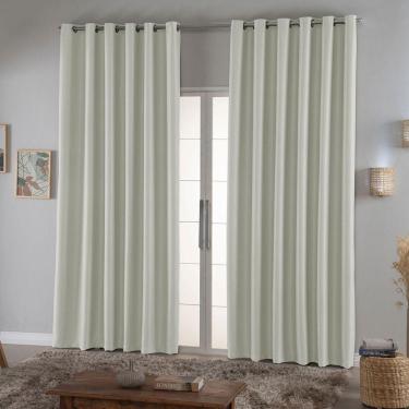 Imagem de Cortina Blackout 2,70m X 1,60m Em Tecido Requinte 100% Poliéster - Palha