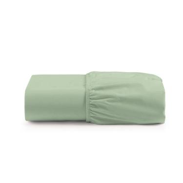 Imagem de Lençol Casal Cintilante Percal 180 Fios 100% Algodão Com Elástico - Verde