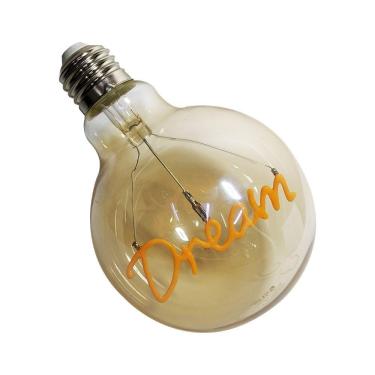 Imagem de Lampada Led Mensagem Dream Vintage 4W Branco Quente Casa