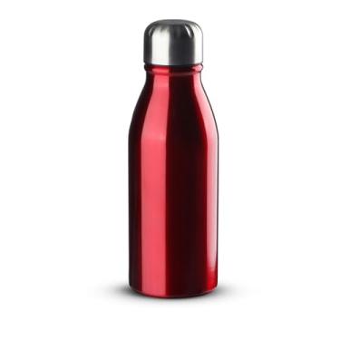 Imagem de Garrafa Squeeze de Alumínio 500ml | Tampa Inox Rosqueável com Anel de Silicone | Compacta, Ultra Leve 82g | Design Premium para Bolsa e Escritório (Vermelho)