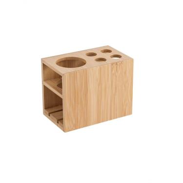 Imagem de Porta Escova E Pasta De Dente De Bambu 13x10 Cm - Mimo Style - Bm20288