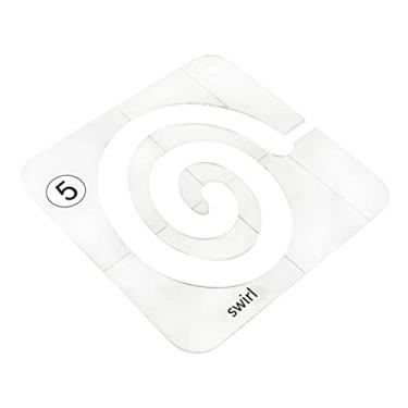 Imagem de 1 régua transparente para acolchoamento, modelo multifuncional de patchwork, para artesanato, material durável, design oco eficiente para uso fácil