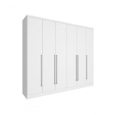 Imagem de Guarda Roupa Casal Sevilla 6 Portas 8 Gavetas Tcil Neve